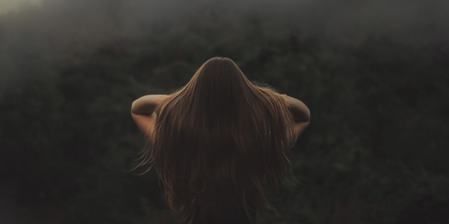 Healthy styled hair with natural texture and shine